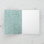 Carte Jolie Monnaie Verte Parties scintillant or Anniver (Intérieur)