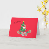 Carte Jolie Noël Sloth Holiday (Fleur jaune)