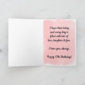 Carte Jolie or et rose 13e anniversaire fille (Intérieur)