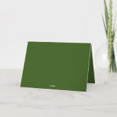 Carte Jolie Orchidées Blanches Vert Contexte Joyeux Anni (Dos)