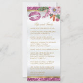 Carte Jolie Parties scintillant rose Instructions 2 (Dos)