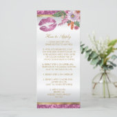 Carte Jolie Parties scintillant rose Instructions 2 (Debout devant)