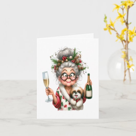 Carte Jolie période fériée (Fleur jaune)