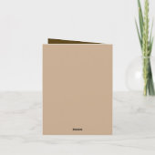 Carte Jolie petite girafe ajouter du texte n'importe que (Dos)