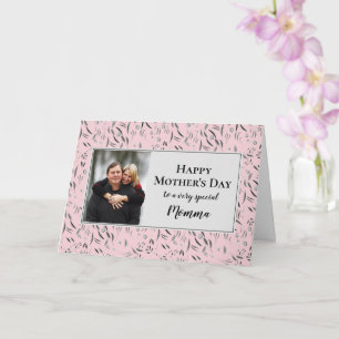 Carte Jolie photo florale MAMAN Joyeuse fête des Mères