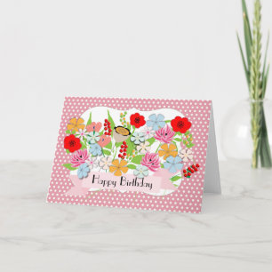 Carte Jolie photo Whimsical Fleur de Jardin Fleur de Fle