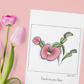 Carte Jolie plante attrape-mouche Vénus pour la Saint-Va