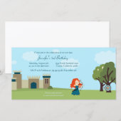 Carte Jolie princesse écossaise filles fête d'anniversai (Devant / Derrière)