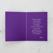 Carte Jolie Purple Voeux d'anniversaire pour Fille Eléph (Intérieur)