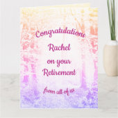 Carte Jolie retraite de groupe personnalisée (Devant)