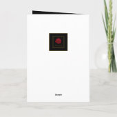 Carte Jolie Rose Rouge Félicitations Anniversaire (Dos)