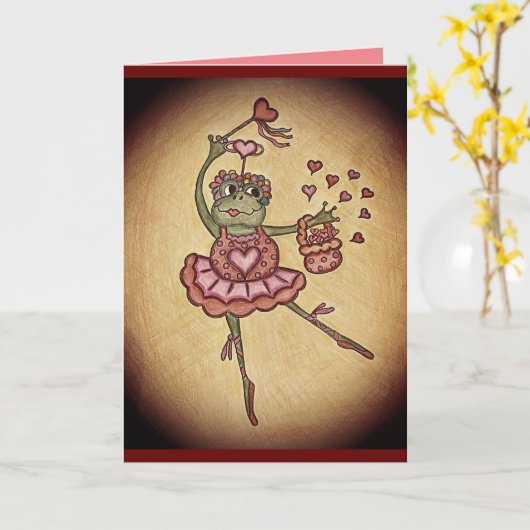 Carte Jolie Saint-Valentin (Fleur jaune)