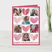 Carte Jolie Saint-Valentin Rose Coeur (Devant)