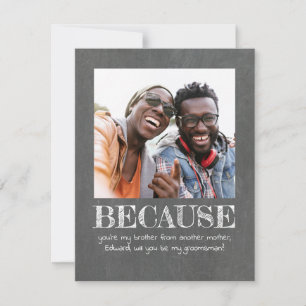 Carte Jolie Simple Veux-tu être mon témoin Photo