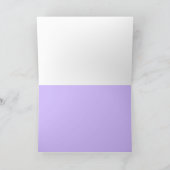 Carte Jolie Soft Purple Aster Fleurs Sympathie (Intérieur)