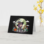 Carte Jolie Sorcière de jardin (Fleur jaune)