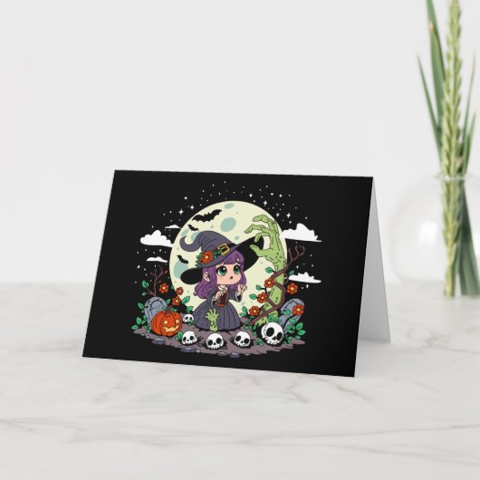 Carte Jolie Sorcière de jardin (Devant)