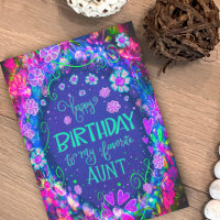 Jolie Tante Favorite Rose Floral Anniversaire