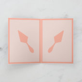 Carte Jolie Trowel archéologue rose et noir (Intérieur)