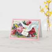 Carte Jolie Victorian Rose Rouge Roses White Dove Annive (Fleur jaune)
