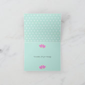 Carte jolies cookies découpées en forme de valentin rose (Intérieur)