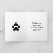 Carte Jolies Félicitations pour votre nouveau chien (Intérieur)