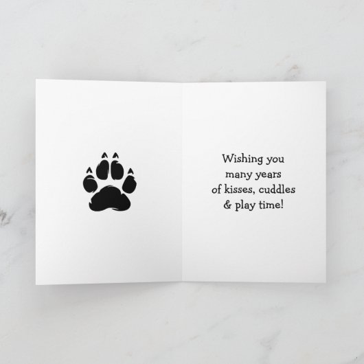 Carte Jolies Félicitations pour votre nouveau chien (Intérieur)