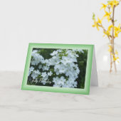 Carte Jolies fleurs blanches (Fleur jaune)