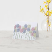 Carte Jolies Fleurs colorées Pastel (Fleur jaune)