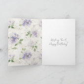 Carte Jolies fleurs de lavande violette (Intérieur)