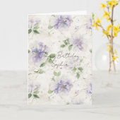 Carte Jolies fleurs de lavande violette (Fleur jaune)