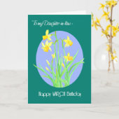 Carte Jolies jonquilles mars Anniversaire belle-fille (Fleur jaune)
