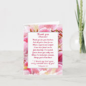 Carte Jolies Lis Stargazer Merci Ami Chrétien (Devant)