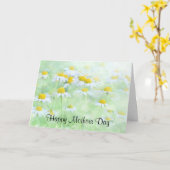 Carte Jolies pâquerettes dans une photographie de la fêt (Fleur jaune)