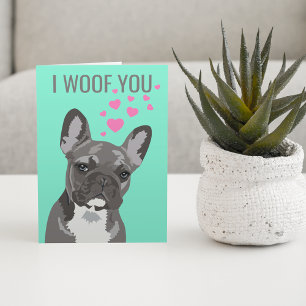 Carte Jolies Saint-Valentin de la part du chien Bouled