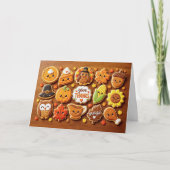 Carte Jolis biscuits de Thanksgiving pour exprimer sa gr (Devant)