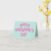 Carte jolis biscuits découpés en forme de valentin rose  (Fleur jaune)