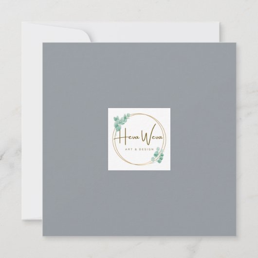 Carte Jolis canards à l'aquarelle et marguerites vierge (Dos)