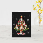 Carte Jolis éclairages de sapin de Noël pour amateurs de (Fleur jaune)