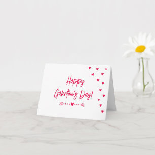 Carte Jolis petits cœurs roses - Joyeuse Galentine's Day