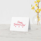 Carte Jolis petits coeurs rouges - Joyuse Galentine's Da (Fleur jaune)