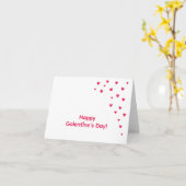 Carte Jolis petits cœurs rouges - Joyuse Galentine's Day (Fleur jaune)