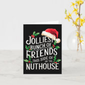 Carte Jolliest Bunch Of Friends Xmas Matching Sarcastic (Fleur jaune)