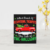 Carte Jolliest Bunch Of Occupational Therasts Funny Chri (Fleur jaune)