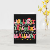 Carte Jolliest Bunch Of Teacher This Side Of The Hallway (Fleur jaune)