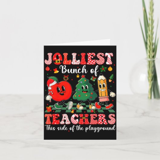 Carte Jolliest Bunch Of Teachers Christmas Xmas Teacher (Devant)