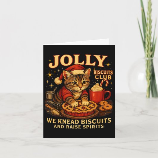 Carte Jolly Biscuits Club We Knead Cat Xmas  (Devant)