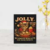 Carte Jolly Biscuits Club We Knead Cat Xmas (Fleur jaune)