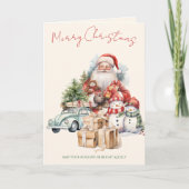 Carte Jolly Christmas Magic Holiday Card | Rouge et vert (Devant)