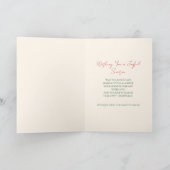Carte Jolly Christmas Magic Holiday Card | Rouge et vert (Intérieur)